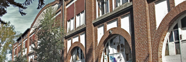 Ansicht der ehemeáligen Zuckerwarenfabrik "Insel"