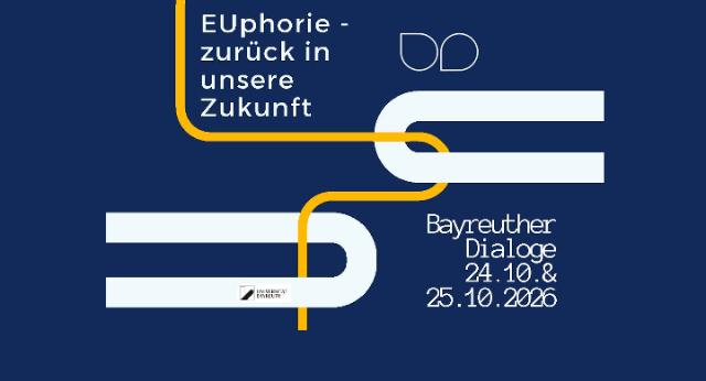 Plakat zu den Bayreuther Dialogen