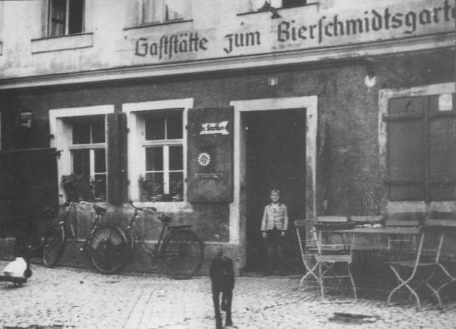 Postkarte Bierschmidtsgarten Moritzhöfen Bayreuth um 1900