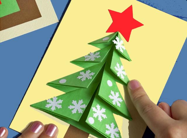 Weihnachtskartenbasteln