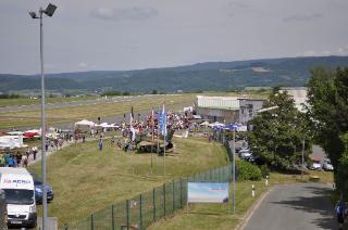 Blick vom Tower des Bayreuther Flugplatzes beim lezten Tag der offenen Tür