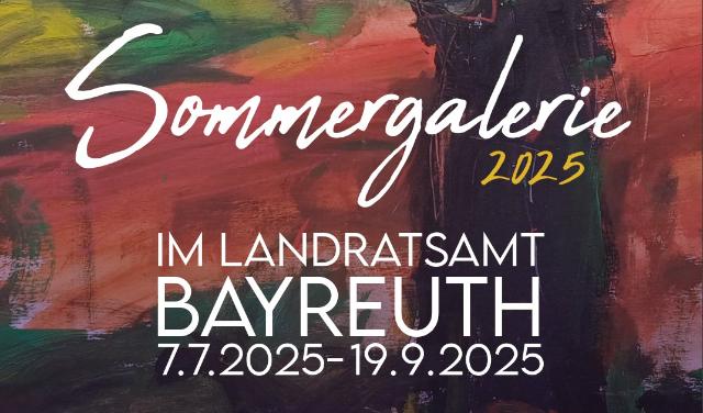 Acrylmalerei und Logoschriftzug auf Werk, das abstrakt Bäume darstellt