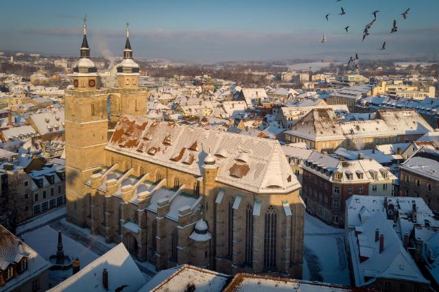Stadtkirche im Winter