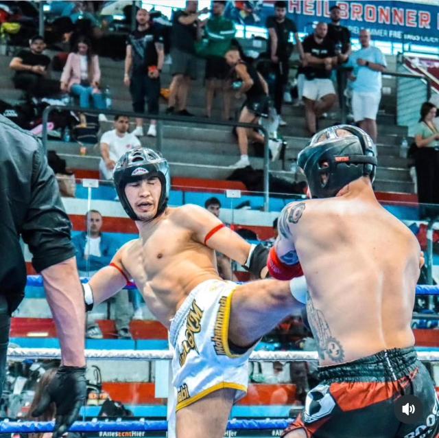 Kampfsportler im Ring