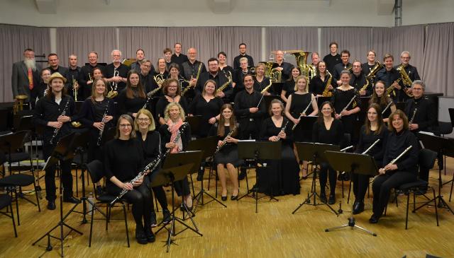 Orchester auf der Konzertbühne
