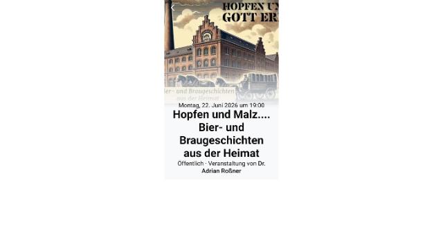Das Bild zeigt ein Plakat zur Veranstaltung. Es enthält Titel, Datum und Programmpunkte, die bereits in der Veranstaltung erwähnt werden.