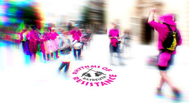 Trommelgruppe bei Demo