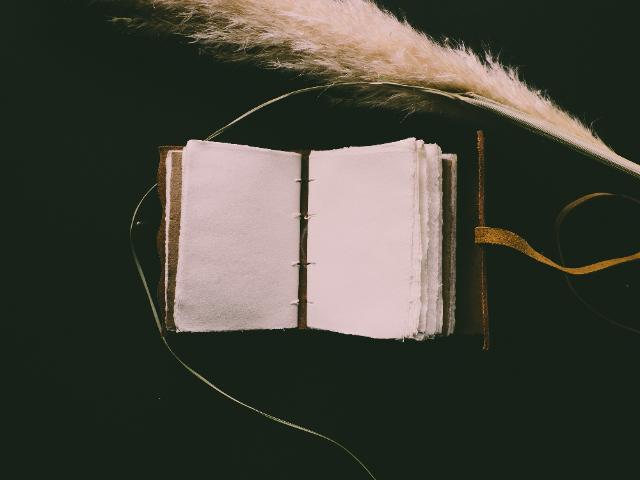 Ein Buch ist aufgeschlagen