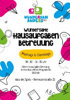 Hausaufgabenbetreuung Plakat