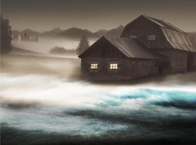 Tannöd - Einödhof im Nebel