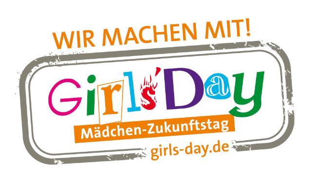 Wir machen mit"-Banner zum Einbinden auf Ihrer Website. Für alle, die Plätze am Girls'Day - Mädchen-Zukunftstag anbieten oder den Girls'Day unterstützen.