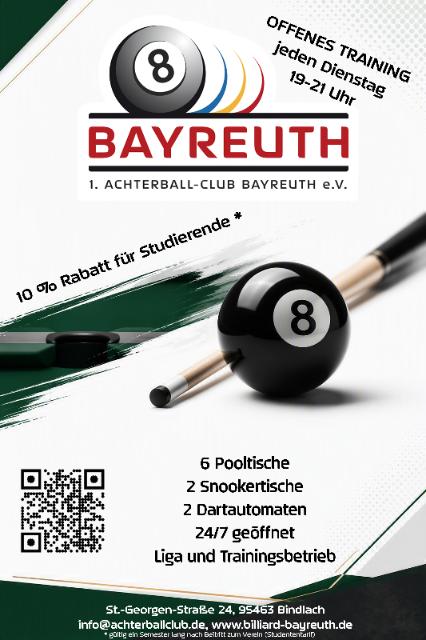 Offenes Billardtraining