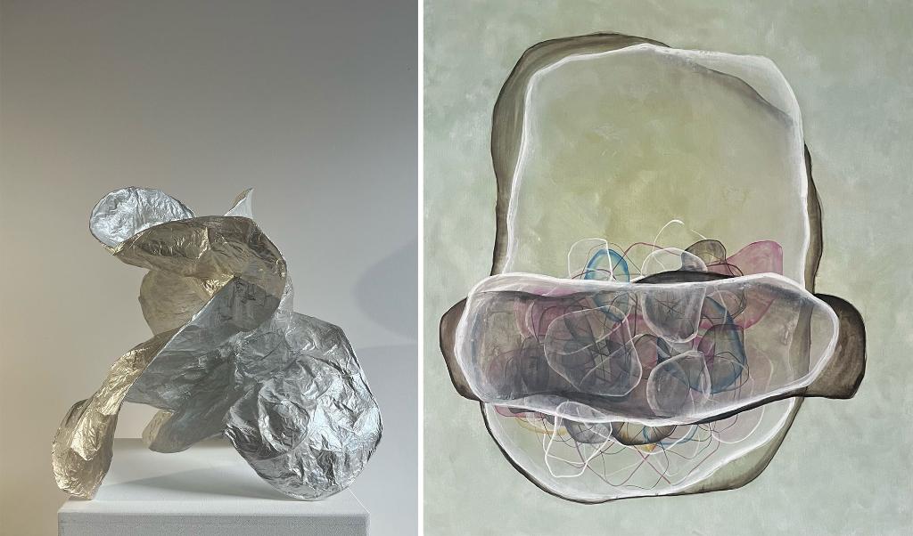gegenklang Ausstellung mit Malerei und Objekten von Harriet Schmid im Ökologisch-Botanischen Garten der Universität Bayreuth