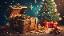Weihnachtskiste mit Geschenken