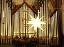 Orgel der Stadtkirche mit Herrnhuter Stern