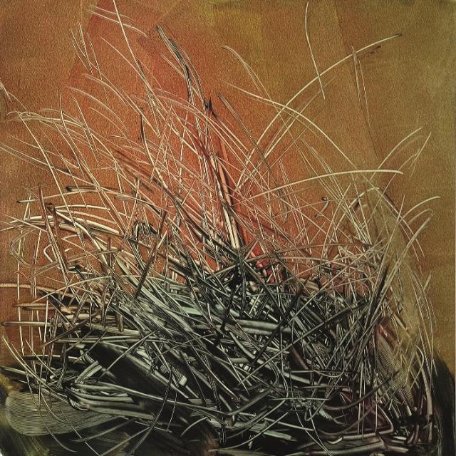 Rasenstücke gemalt von Ottmar Hörl