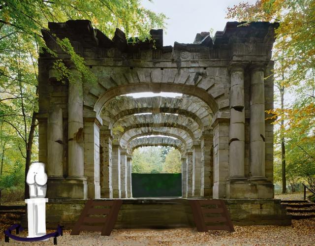 Römisches Theater mit Popostatue