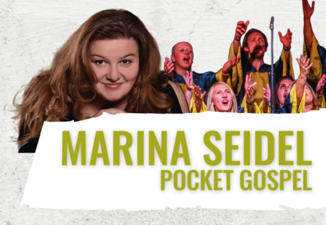 Marina Seidel und ein Gospel-Chor