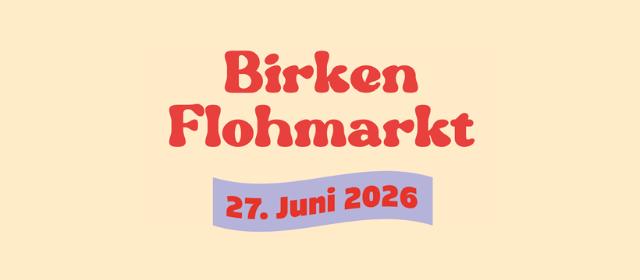 Plakat Birken-Flohmarkt