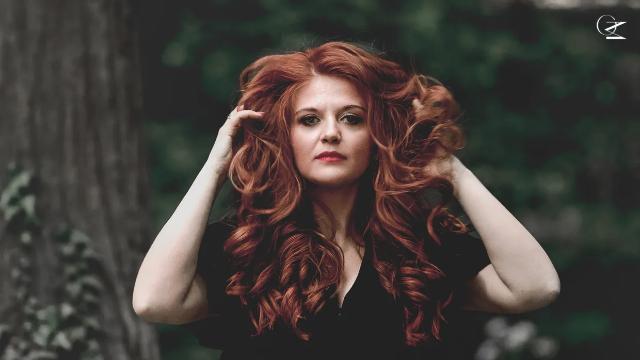 Porträt von Francesca Lombardi Mazzulli, die die Iphigenie singt