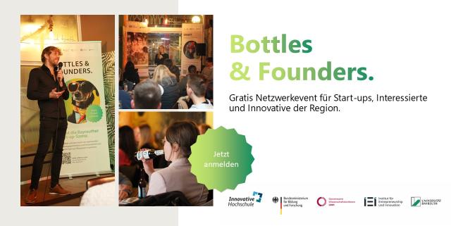 Werbebanner für Bottles & Founders