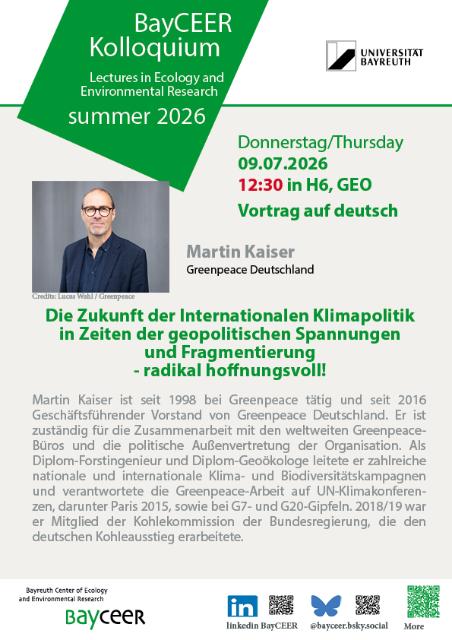 In einem Aushang wird der Vortrag von 