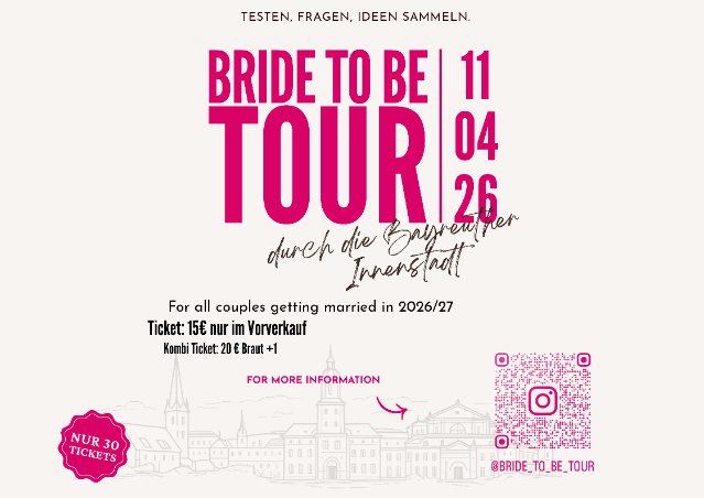 Bride To Be Tour Flyer